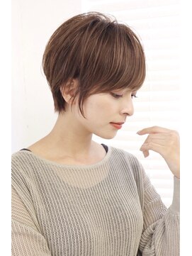 ミチオ ノザワ ヘアサロン ギンザ(Michio Nozawa HAIR SALON Ginza) 小顔大人ショート×艶髪ブラウン 絶壁解消【瀧上丈司】