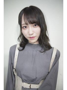 サロンドミルク 原宿(salon de MiLK) 【salon de MiLK 原宿】ケアブリーチWカラー×耳かけグレージュ