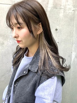 ヒート バイ アンカットラウンジ 渋谷(HEAT by UNCUT&LOUNGE) ☆アッシュベージュ/インナーカラー/ダブルカラー/ケアブリーチ