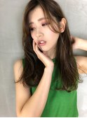 ◆ゆるふわミディアム【小顔前髪でイメチェン】アッシュベージュ