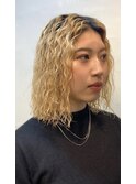 ☆Blond × spiral perm☆