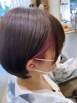 トリート 妙典店(TREAT)&nbsp;ボブ×インナーカラーピンク＿TREAT妙典