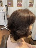 ミディアムウルフボブ