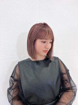 ニディー バイ デイジー(Nidee by Daisy) ボブ イメチェン フェミニン チェリーブラウン 天神