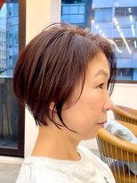 ロンドシエル 横浜(Lond ciel)&nbsp;ショート白髪ぼかし×ヘルシースタイル【横浜】