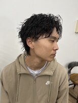 ピープスアンドスー 表参道 渋谷(Peeps&Suu.) メンズカット ツイストスパイラルパーマ ウルフ ツーブロック