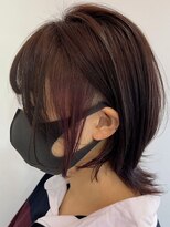インパークス 江古田店(hair stage INPARKS) ウルフボブ　イヤリングカラー