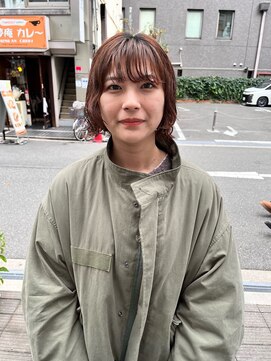 カフ(CAF) CAF FUKO ミニボブ/ニュアンスパーマ/イメチェン/大阪/心斎橋