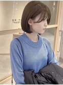 柔らかベージュボブ