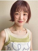 旬なスタイル/顔まわりレイヤーミニボブ