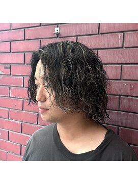 ランディ(RANDY) メンズカット メッシュキャップハイライト ツイストスパイラル