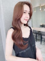 ロンド リリー 銀座(Lond Lily)&nbsp;オリーブベージュ×韓国レイヤーカット前髪[銀座]