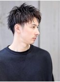 スパイキーツーブロックショート　フェードカット