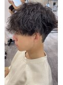 波巻きスパイラルパーマツイストスパイラルパーマメンズマッシュ