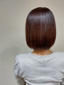 レッドソウル(RED SOUL) ボブ×ピンクベージュカラー