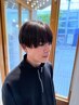 メンズカット＋縮毛矯正 ￥19800