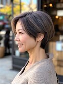 白髪ぼかしハイライト