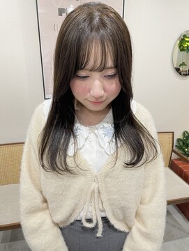 プフ 伏見(puf) [puf 伏見/丸の内/栄/名古屋]オリーブカラーセミロング★鳥山