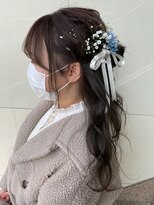 ファム 楽々園店(femme) ゆるふわハーフアップアレンジ☆