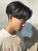 ニアウ 高崎店(Niau)&nbsp;センターパートニュアンスパーマメンズパーマ群馬高崎メンズ眉毛