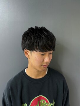 グリーディーフォックス 三軒茶屋(GreedyFOX) 波巻き/マッシュパーマ/ウルフ/ハイライト<理容室>