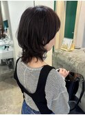 癖毛を活かしたマッシュウルフ