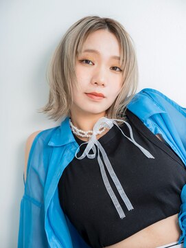 ソース 高槻(SOURCE) 艶髪♪前髪なし外ハネボブアレンジ