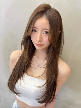 ロンド ストラーダ 心斎橋(Lond strada) くびれヘア×アプリコットオレンジ×美髪［髪質改善/縮毛矯正］