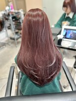 ソヨン 名駅2号店(SOYON)&nbsp;小顔/ピンクブラウン/ロングレイヤー/黒髪/ココアベージュ/306