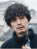 原宿メンズシャドウパーマルーズパーママッシュ波巻パーマfifth