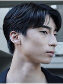 原宿ニュアンスパーマ毛流れヘアセンターパート大人ビジネスヘア