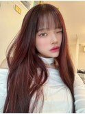 ローズバイオレット2026赤み系ヘアカラー♪
