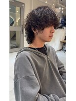 キャンバス バイ ネオリーブ 横浜西口(Canvas by neo.) 横浜★マッシュウルフの無造作パーマ