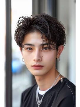 ニトバイアンキシム メンズ(nit by AHNKISM) 色気センターパート