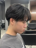 エルマーク 京都駅前(L-MARK)&nbsp;マッシュヘア/黒髪/メンズカット/men's/フェザーパーマ