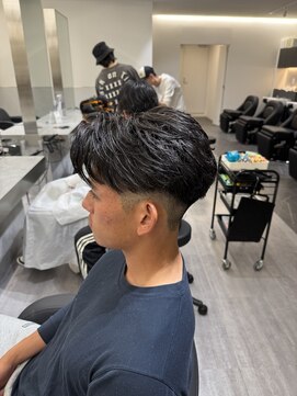 ビカムメンズヘアー 栄店(become men's hair) フェザーパーマニュアンスフェザーパーマ名古屋栄