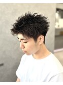 【アップバングショートパーマ】