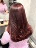 【上品な透明感】カット×ブリーチなしダブルカラー×質感再整トリートメント