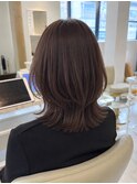 大人ナチュラルくびれレイヤーシースルーミディアム