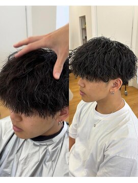 become men's hair 名駅EAST【10月3日 NEW OPEN(予定)】 縦落ちツイストスパイラルパーマ×マッシュ/名古屋/名駅