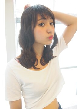 サロンドミルク 原宿(salon de MiLK) 【salon de MiLK原宿】大人かわいいくせ毛風カールセミディ