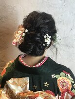 ヌーム 塚本店(NOOM)&nbsp;着物　アレンジ 卒業 結婚式 セット　編みスタイル