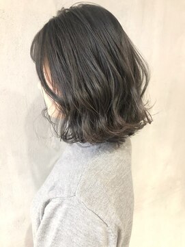 アルバム 渋谷パルコ(ALBUM) カーキブルージュボブ_外ハネボブネオウルフ_ba269632