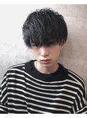 緩めウェーブ マッシュ