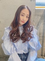 ルービック 京橋(Rubik's)&nbsp;くびれカール×サイドバング　ラフウェーブ　ショコラベージュ