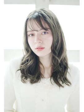 ゴッドハンド 横浜店 透け感バングのウエットカールスタイル◎30代40代50代60代