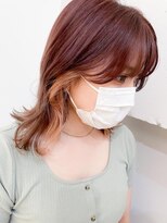 ネオリーブアイム 横浜西口店(Neolive aim)&nbsp;チェリーピンク×シアベージュ インナーカラー【横浜】K