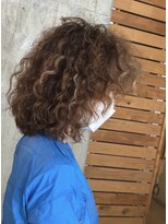 ヘアカロン 熊本本店(Hair CALON)&nbsp;スパイラルパーマダブルカラーインナーカラーハイライトベージュ
