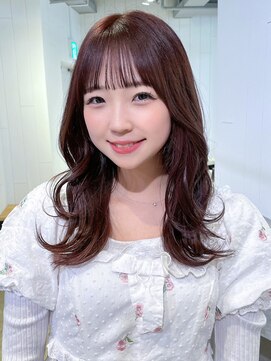 アイティー バイ アルバム 中野店(IT by ALBUM) 前髪_グレーベージュレイヤーロング前髪パーマ_ba456371