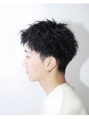 MEN'S HAIR/束感ショート/コンマヘア/ツーブロックマッシュ